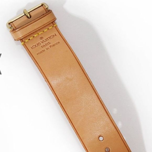 AUTH Louis Vuitton Vachetta poignet cuff bracelet - Picture 4 of 4